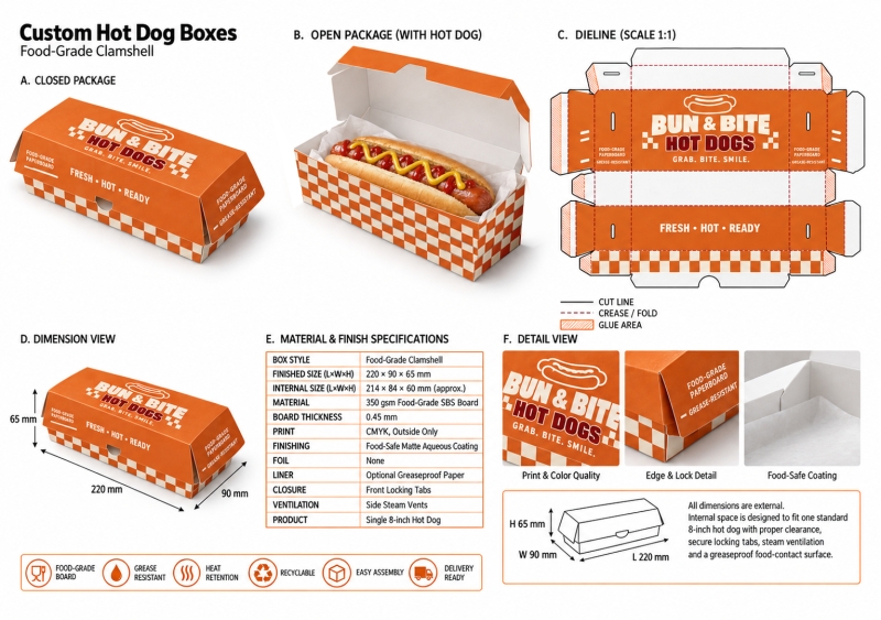 Hot Dog Boxes - BoxesMe NYC